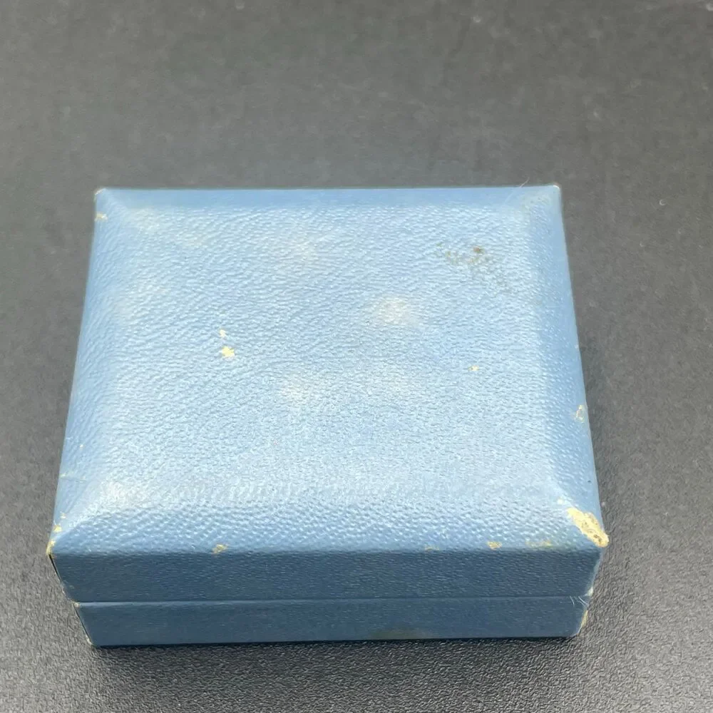 Vintage Swank Tie Tack Genuine Tigereye Gold Tone Round Men's Jewelry In Box